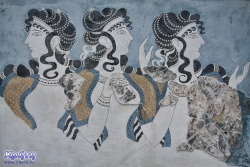Fresk z trzema boginiami